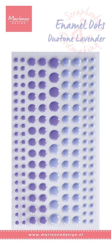 Marianne Design Enamel dots Duotone lavender 156stk